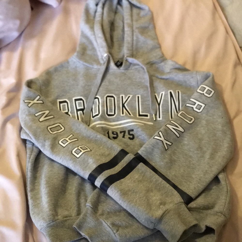 Grey Brooklyn hoodie